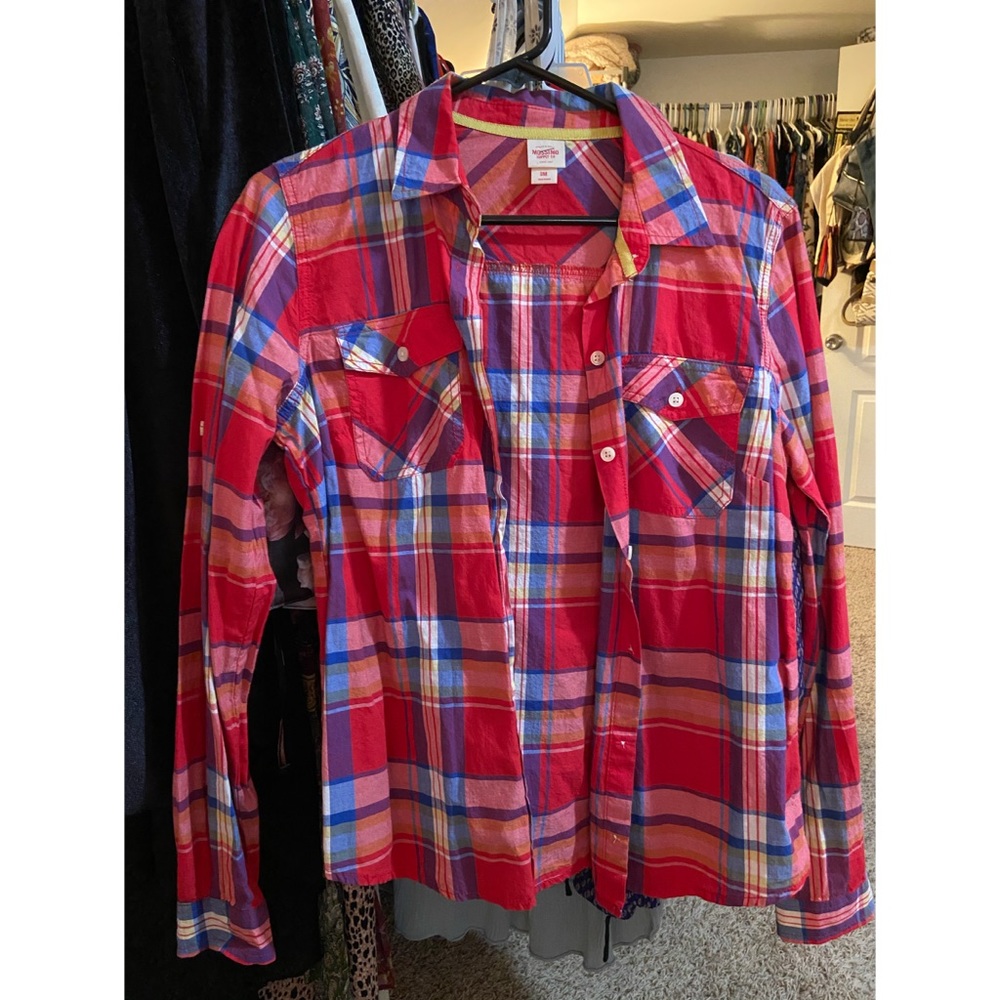 Plaid button down